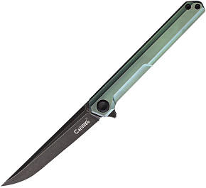 Stedemon Carimee Green Framelock Titanium Handle D2 by Vouking Knives