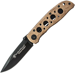 Smith & Wesson Extreme OPS Linerlock Desert Sand Blister