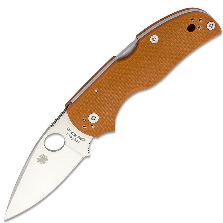 Spyderco Native 5 REX 45 G-10 Burnt Orange Sprint Run