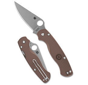 Spyderco Paramilitary 2 Brown Plain S15V Blade Sprint Run