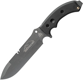 TOPS Knives Tahoma Field Knife Tungsten Black Canvas Micarta