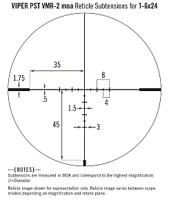 Vortex Viper PST Gen II 1-6x24 VMR-2 MOA