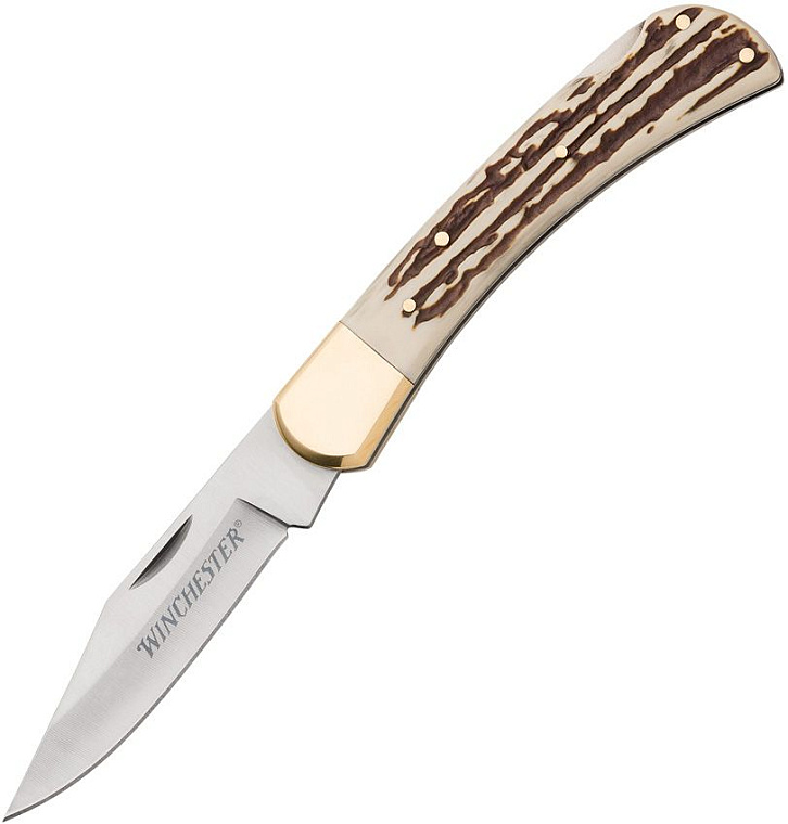 Winchester Vintage Folder Lockback Stag Imitation