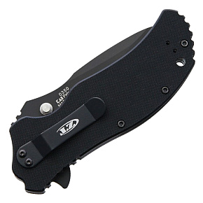 Zero Tolerance 0350 Black G10 Black Blade with Tritium