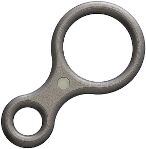 Audacious Concept Eight Figure Titanium-Beadblast Přívěsek