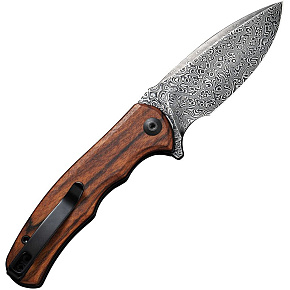 Civivi Mini Praxis Cuibourtia Wood Black Damascus