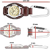 Dakota Brown Leather Field Clip Watch