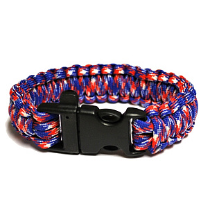 Halloween Paracord Bracelet Red/wh./blue