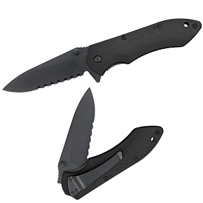 Maxpedition Ferox Folding Knife Serrated Black Hangle