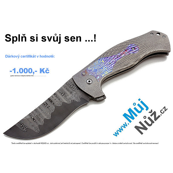 Dárkový certifikát v hodnotě 1000 Kč