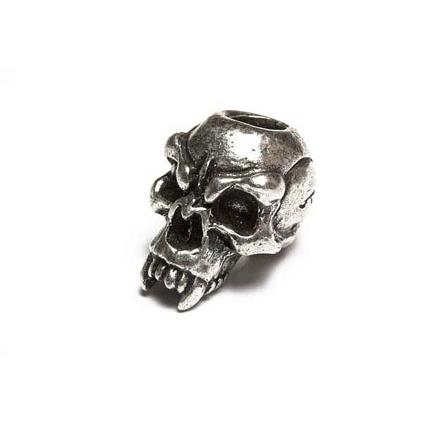 Schmuckatelli Fang Skull Bead Pewter