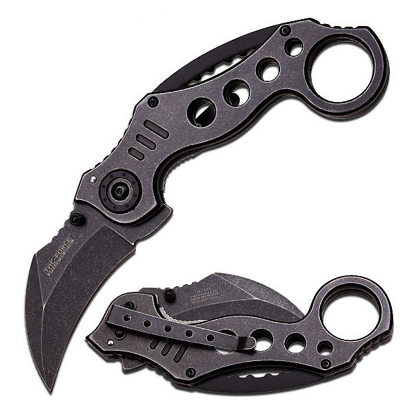 Tac-Force Karambit Black Stonewash A/O
