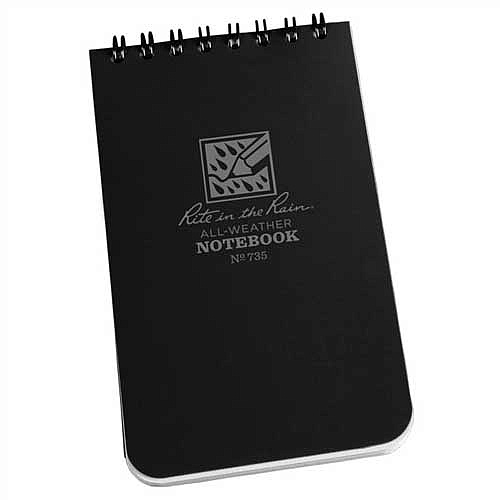 Rite in the Rain Waterproof Notebook Black