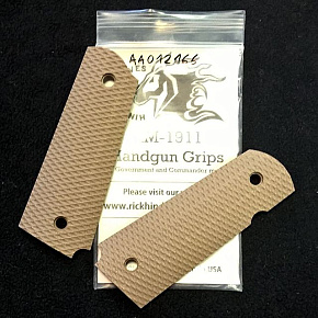 Rick Hinderer 1911 Handgun Grips Military Brown