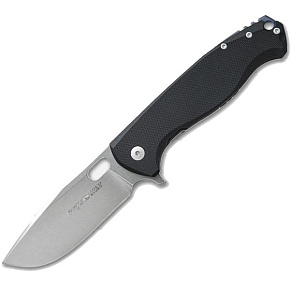Viper Fortis L. M390 Stonewash G-10 Black Frame Lock