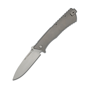 Ontario Cerberus Folder D2 Titanium Handle