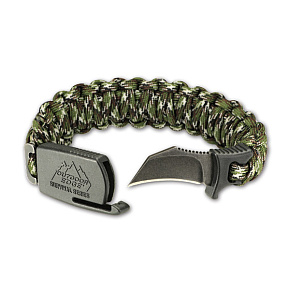 Outdoor Edge Para Claw Paracord Knife Bracelet Medium Camo