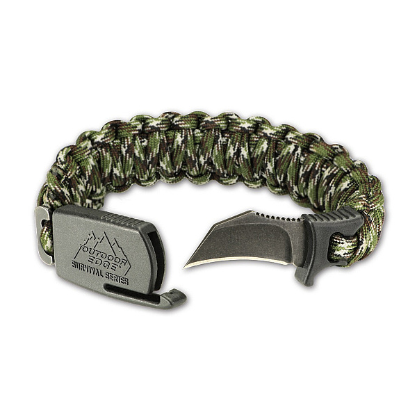 Outdoor Edge Para Claw Paracord Knife Bracelet Medium Camo