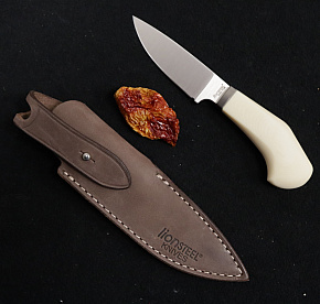 LionSTEEL Willy EDC Knife White Canvas Micarta