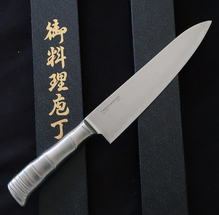 Maserin Chef Knife 210 mm Damasteel Tamahagane Blade
