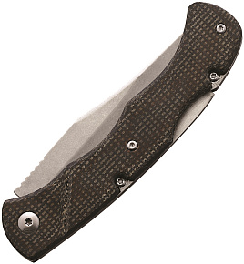 Marbles Lockback Brown Micarta