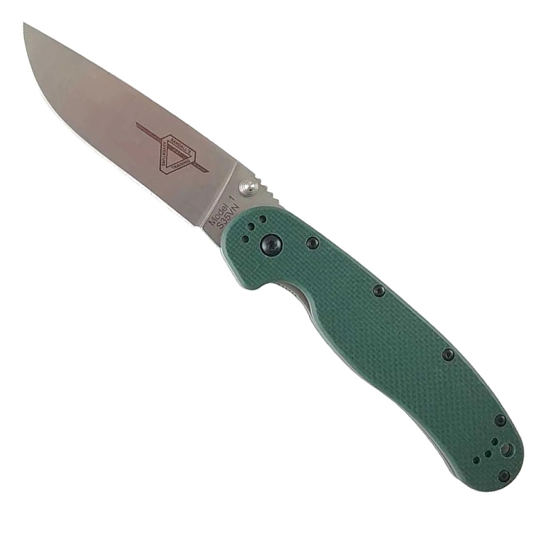Ontario RAT-1 Dark Green CPM-S35VN