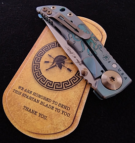 Spartan Blades Spartan Harsey Folder 3,25 Custom Kraken