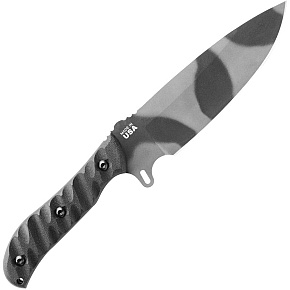 TOPS Knives Silent Hero Sniper Grey RMT Camo Leather Sheat