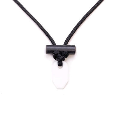 Wazoo Survival Gear Nylon Necklace with Firesteel and White scrapper