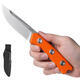 ANV Knives P200 Orange G-10 Nůž s pevnou čepelí, kožené pouzdro - 1/2