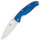 Spyderco Resilience Blue FRN Handle Plain Blade - 1/3