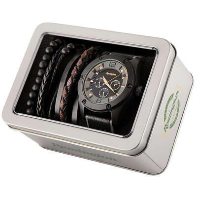 Remington Timepiece Watch and Bracelets gift set black - 1