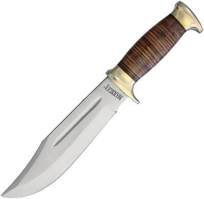 Marbles Stacked Leather Hunter Bowie - 1