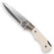 Cobratec Knives White Bone Folding Push Dagger - 1/3