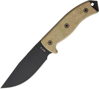Ontario RAT-5 TAN Nůž s nylonovým pouzdrem - 1