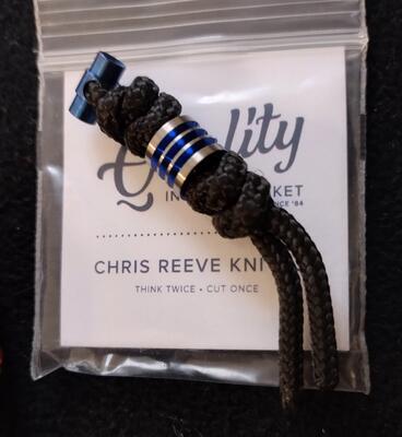 Chris Reeve Černý Pletenec Ring Bead - 1