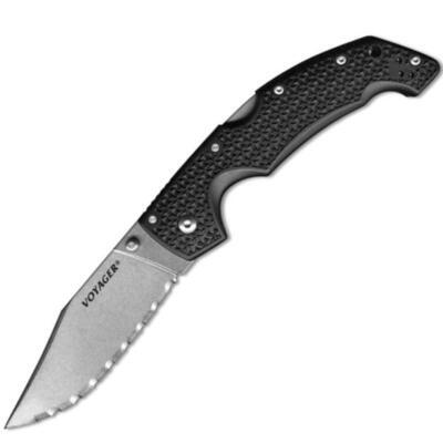 Cold Steel Voyager Large CTS-BD1 Point Clip Serrated Edge - 1