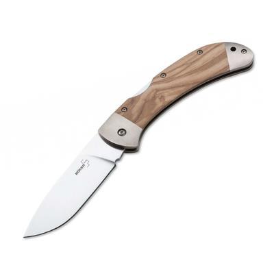 Böker Plus 3000 Lightweight Lockback Knife Olivewood