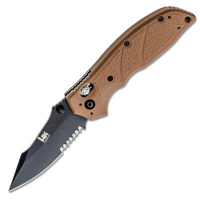 Hogue Knives Heckler & Koch Exemplar Black blade and FDE G10 handle - 1