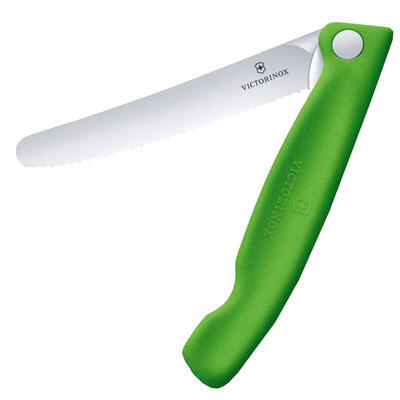 Victorinox Svačinový nůž Swiss Classic -Zelený vroubkovaný - 1
