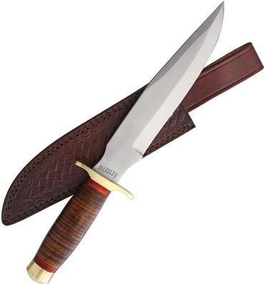 Marbles Stacked Leather Bowie - 1