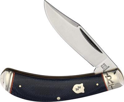 Rough Ryder Faded Blue Jeans Micarta Bow Trapper