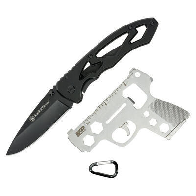 Smith & Wesson Folding knife + multitool gift set