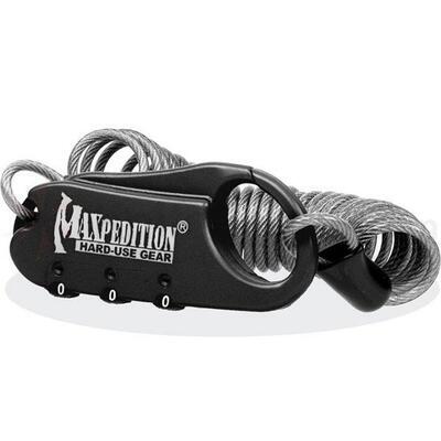 Maxpedition Steel Cable Lock Black