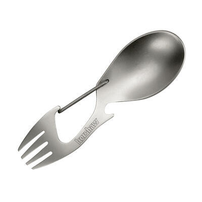 Kershaw Ration Fork Spoon Tool Silver Blister