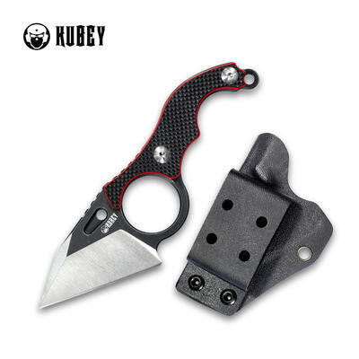 Kubey Hippocam EDC Fixed Blade Red - 1