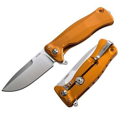 LionSTEEL SR11 Folding Knife Sleipner Orange Aluminium