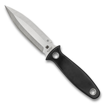 Spyderco Nightstick Fixed Knife Black G-10 - 1