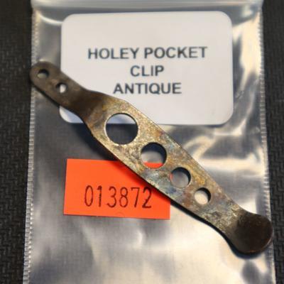 Rick Hinderer XM Holey Pocket Clip SS Antique