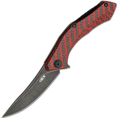 Zero Tolerance Factory Special Series 0460 Red Carbon Sinkevich Flipper - 1